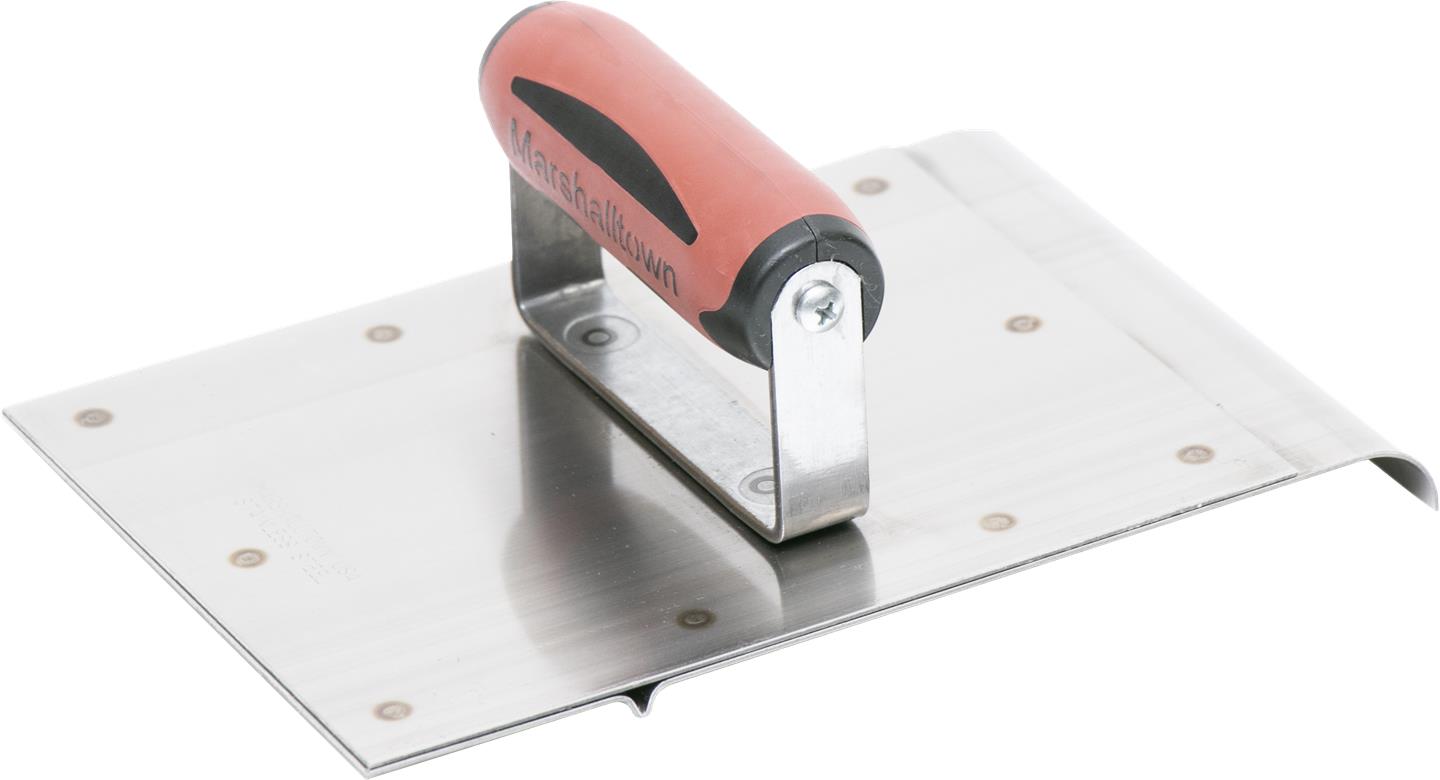 STAINLESS STEEL SAFETY STEP HAND EDGER/GROOVER 6" X 8", 1/2" R, 5/8" LIP