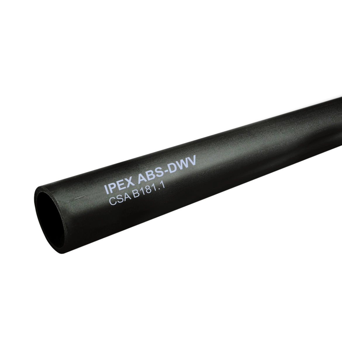 ABS PIPE (SOLID) 12 FT BLACK