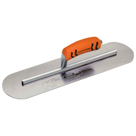 20" x 4" Carbon Steel Pool Trowel with a ProForm® Handle on a Long Shank