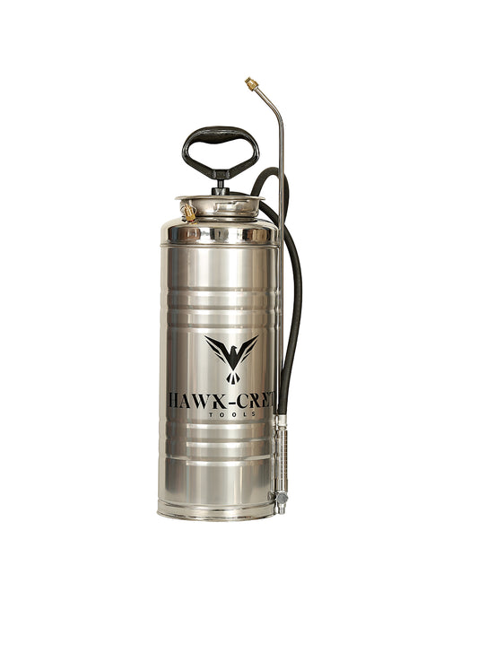 HAWK-CRETE 3.5 GALLON INDUSTRIAL STAINLESS STEEL SPRAY PUMP