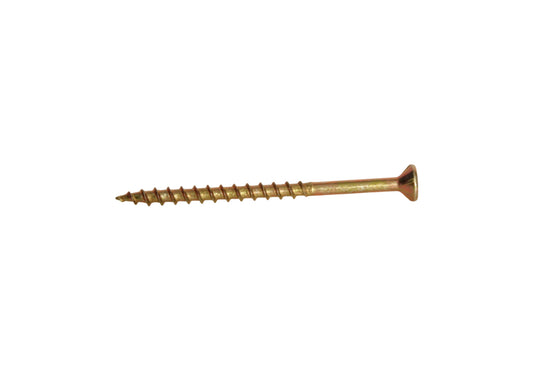 YELLOW ZINC CONSTRUCTION SCREW 8" X 3" - 1500 PCS