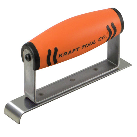 6" x 1" 1/4" R Stainless Steel Narrow Edger with ProForm® Handle