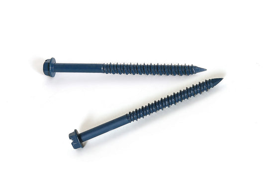 HEX HEAD CONCRETE SCREW - 100 PCS
