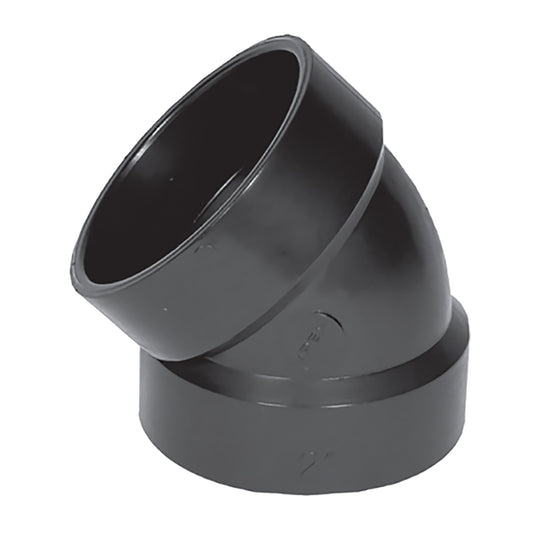 1-1/2″ X 45° ELBOW – ABS DWV FITTING