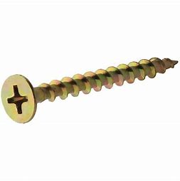 YELLOW ZINC CONSTRUCTION SCREW 8" X 1-1/2"