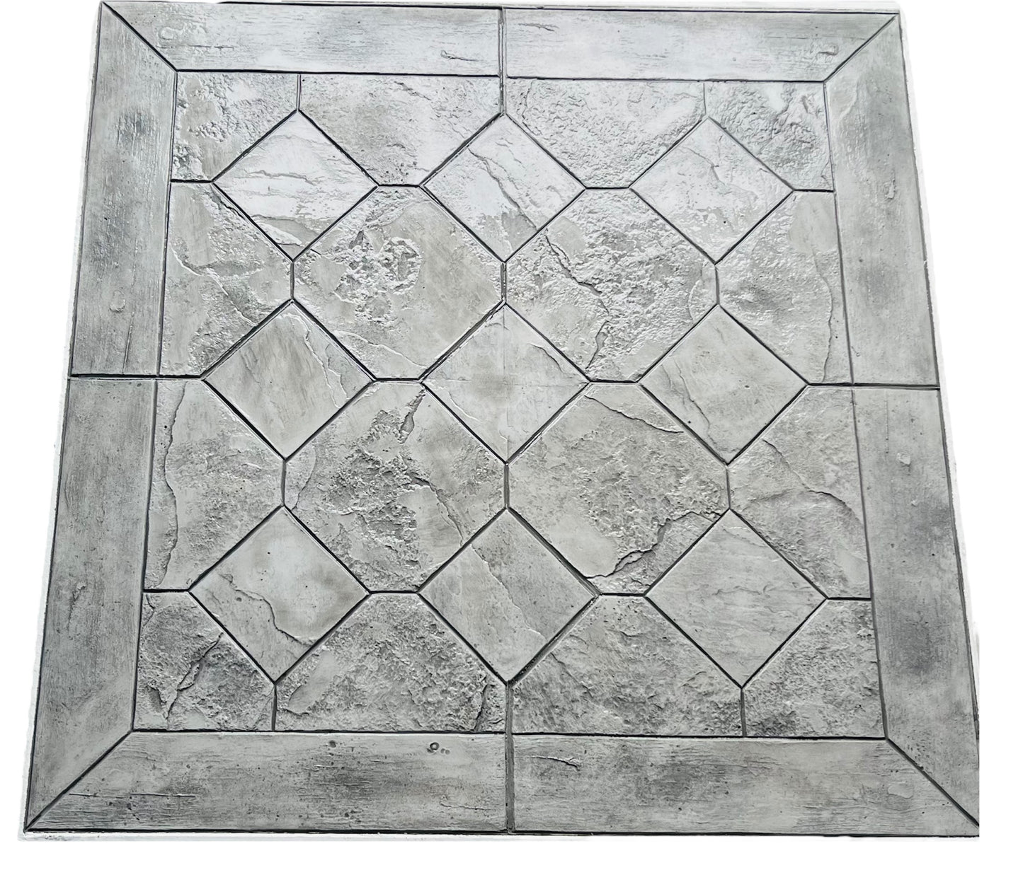 Mystic Diamond Mosaic Concrete Stamp – Two-Piece Set